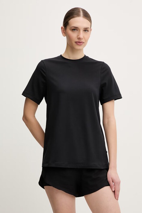 On t-shirt treningowy Focus damski kolor czarny 1WF10390553