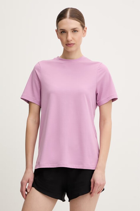 On t-shirt treningowy Focus damski kolor różowy 1WF10394406