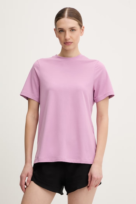 On t-shirt treningowy Focus damski kolor różowy 1WF10394406