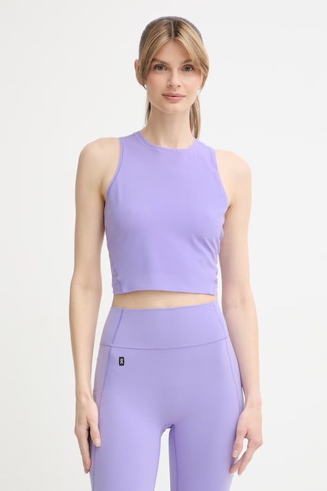On crop top damski Studio fioletowy 1WF12414363