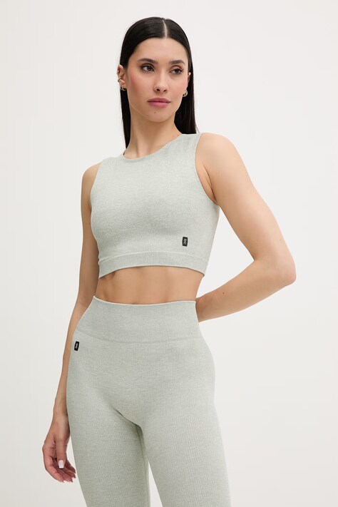 On top treningowy damski Studio zielony 1WG10384412