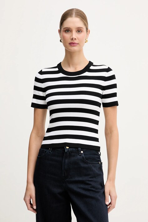 MICHAEL Michael Kors t-shirt damski kolor czarny MR661ENKLS