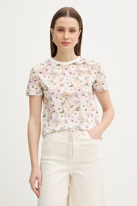 Marella t-shirt bawełniany VISTA damski kolor biały 2613971011200