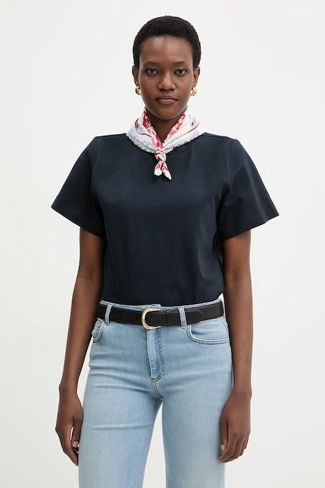 Marella tricou pentru femei, din bumbac cu elastan Emme by Marella bleumarin 2615971041200