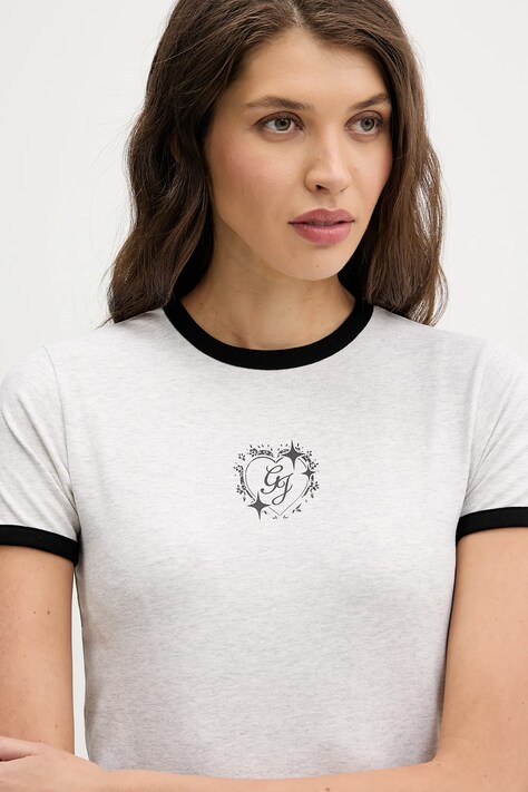 Футболка Guess Jeans — SS26-TSD0O4, сірий — фото 4