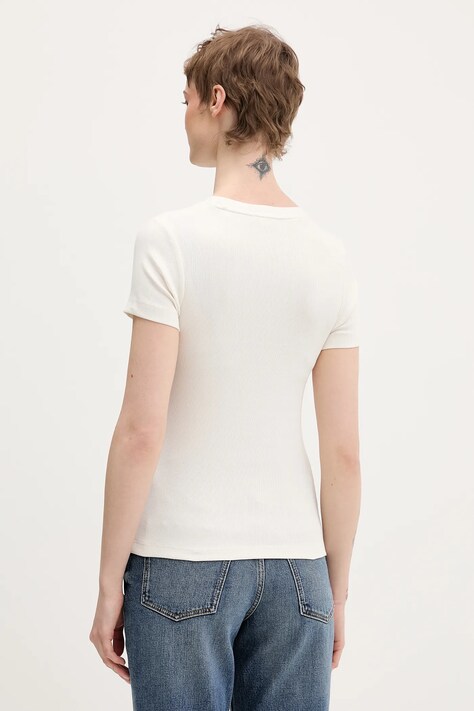 Футболка Guess Jeans — SS26-TSD0OA, бежевий — фото 3