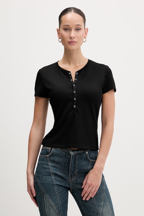 Guess Jeans t-shirt damski kolor czarny W6RP27 KD072