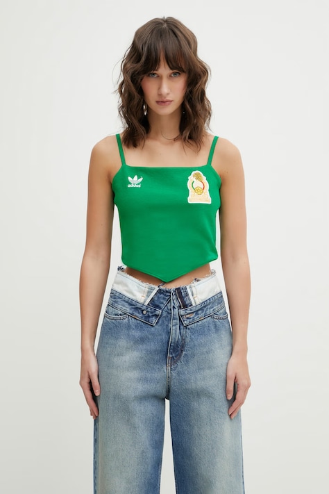 Top adidas Originals Mexico Reconstrudted χρώμα: πράσινο, KE2300