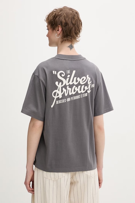 adidas tričko dámske bavlnené x Mercedes sivé KR3565