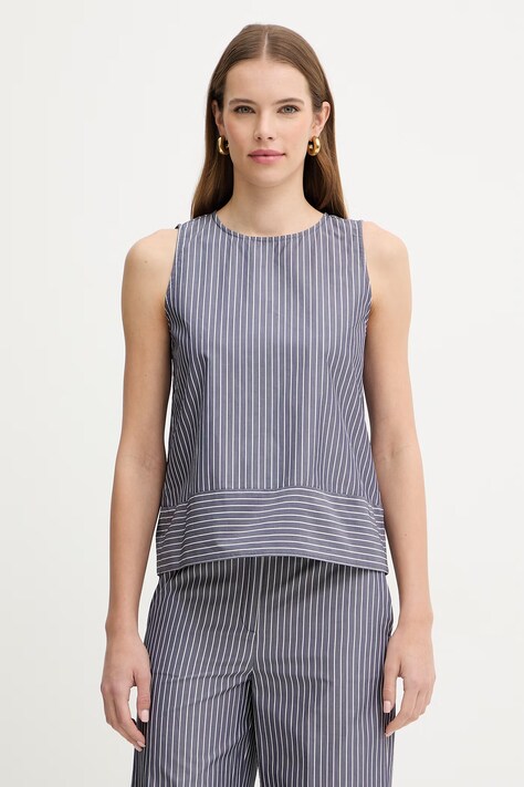 IBlues top bawełniany CIURMA kolor granatowy wzorzysta 2617161102200