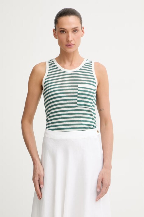 iBlues топ жіночий лляний VICARIO зелений 2617941032200