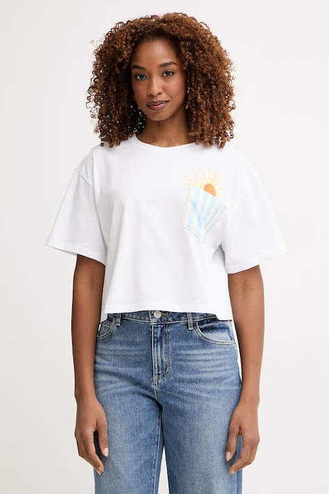 iBlues t-shirt damski bawełniany ELODIA biały 2617971062200