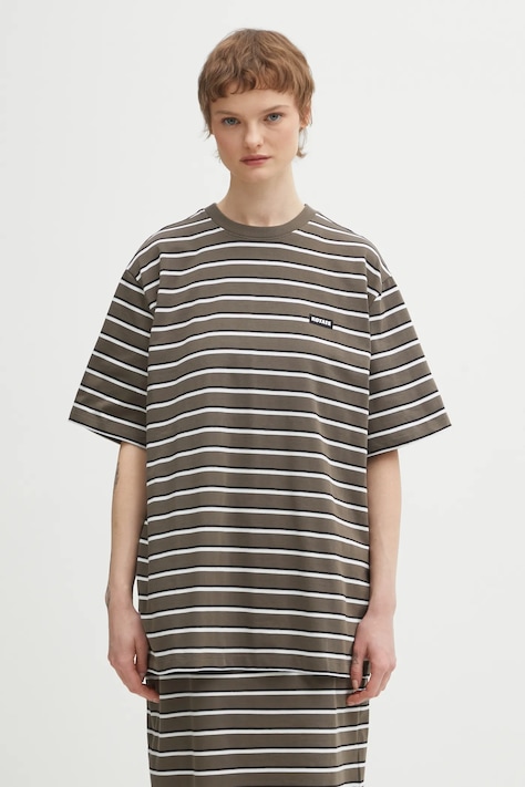 Rotate t-shirt bawełniany damski kolor zielony 1153182476