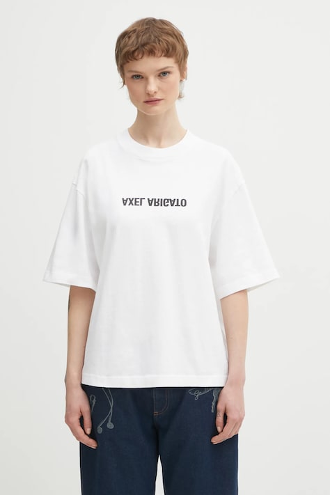 Axel Arigato t-shirt bawełniany DISTORT T-SHIRT damski kolor biały A3021001
