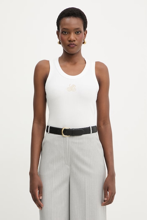 Luisa Spagnoli top Bordo kolor biały 543281