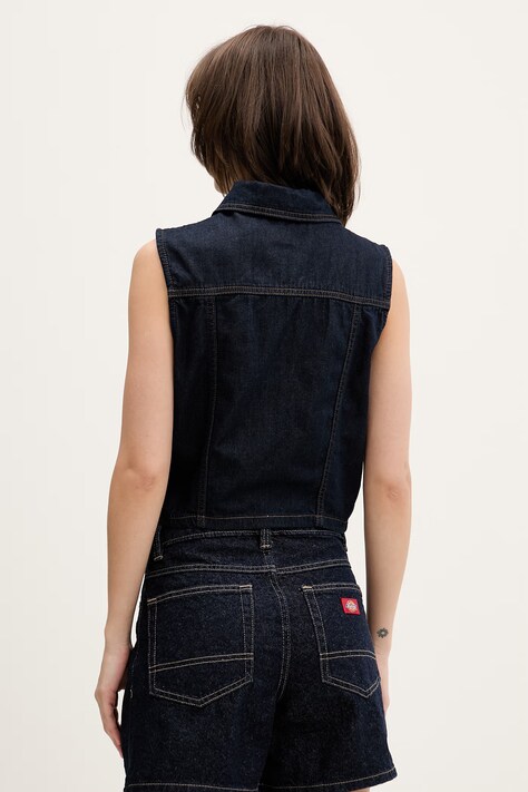 Guess Jeans сорочка жіноча джинсова — SS26-TSD0U9, темно-синій — фото 3
