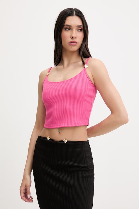 Guess plážový top dámsky NEREA ružový E6GP01 KG322