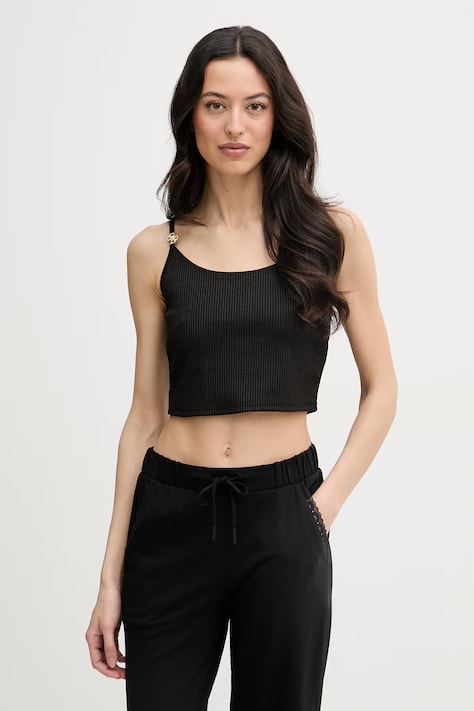 Guess dámský plážový top NEREA černý E6GP01 KG322