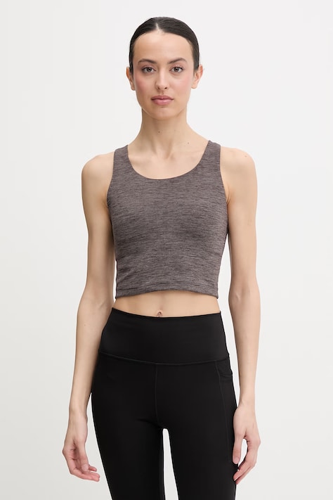 adidas Performance top do jogi damski All Me brązowy KA4813