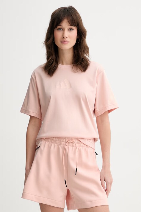 Adidas t-shirt damski bawełniany x Z.N.E różowy KC7721
