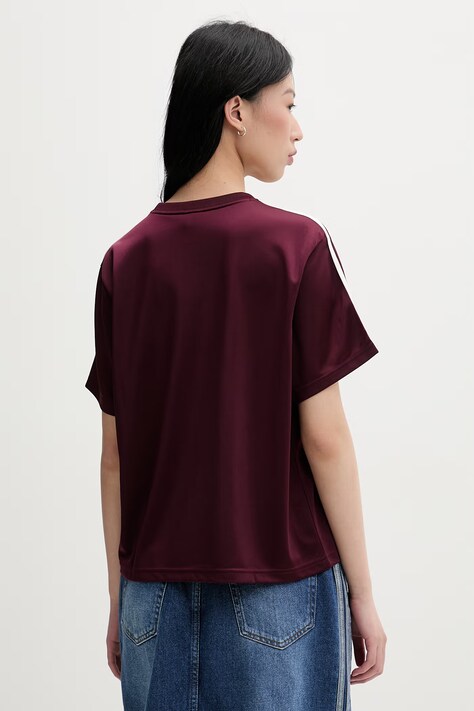 adidas Originals футболка жіноча — SS26-TSD0Y9, бордо — фото 3