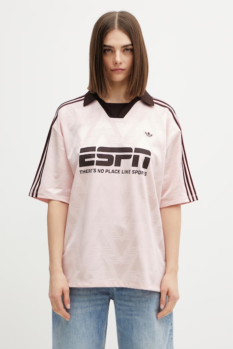 adidas Originals футболка оверсайз жіноча рожева KG3611