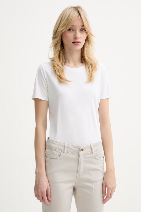 Fracomina t-shirt damski kolor biały FP26ST3014J43301