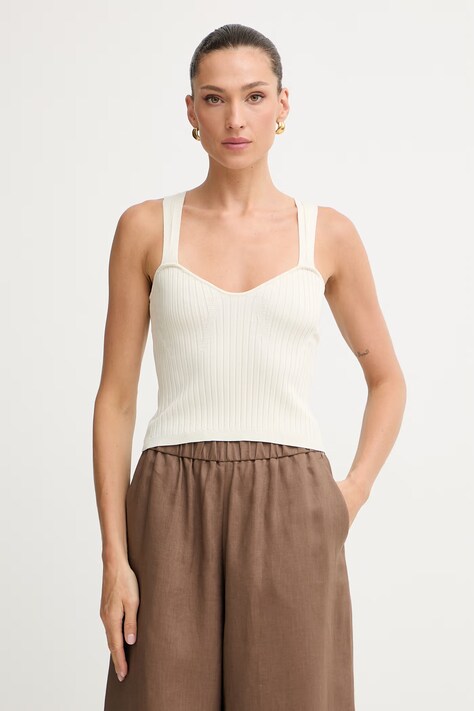 Fracomina top damski beżowy FJ26ST4004K56501