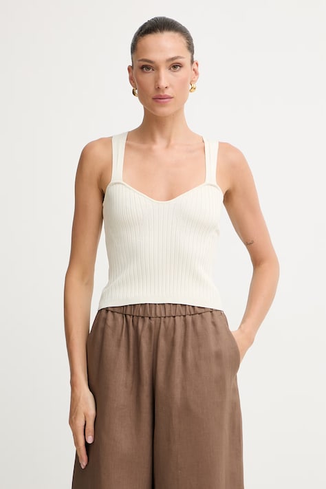 Fracomina top damski beżowy FJ26ST4004K56501