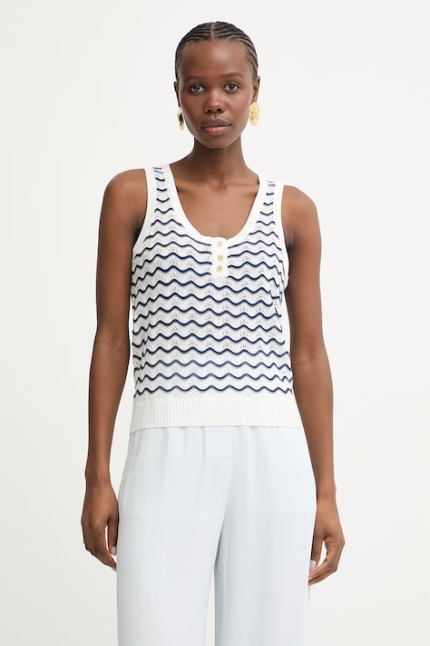 Fracomina top damski biały FS26ST4008K41501