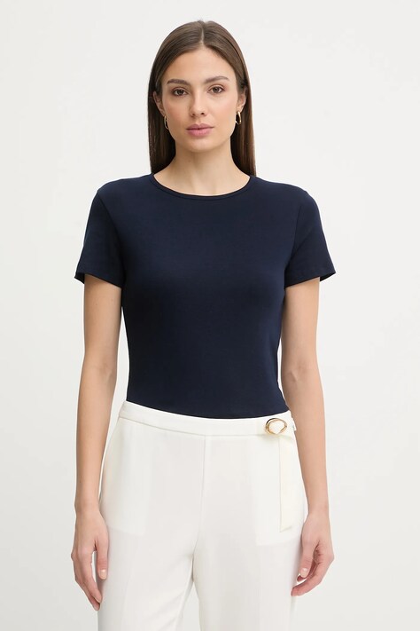 United Colors of Benetton t-shirt bawełniany damski kolor granatowy 3GA8D10BX