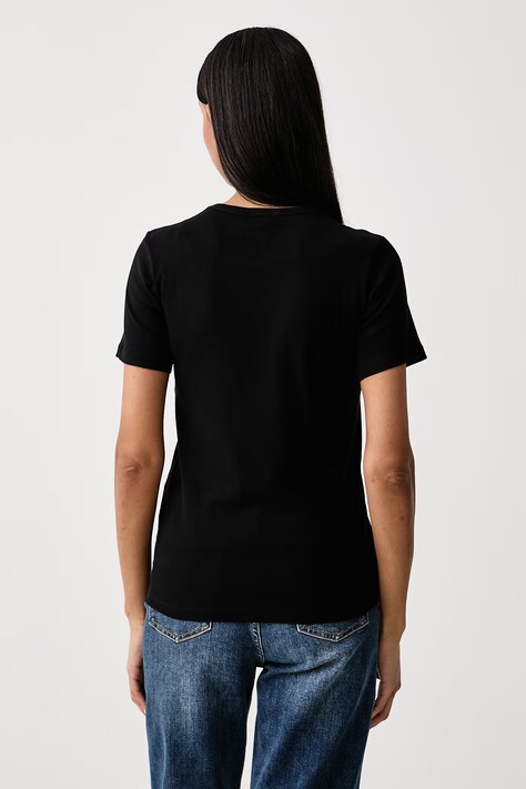 United Colors of Benetton T-shirt damski bawełniany czarny 3GA8E16A2