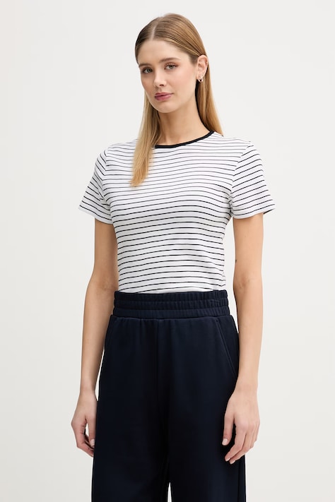 United Colors of Benetton t-shirt damski bawełniany biały 339PD10BX