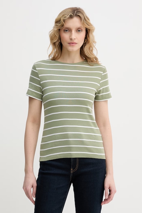 United Colors of Benetton t-shirt damski bawełniany zielony 339PD10BX