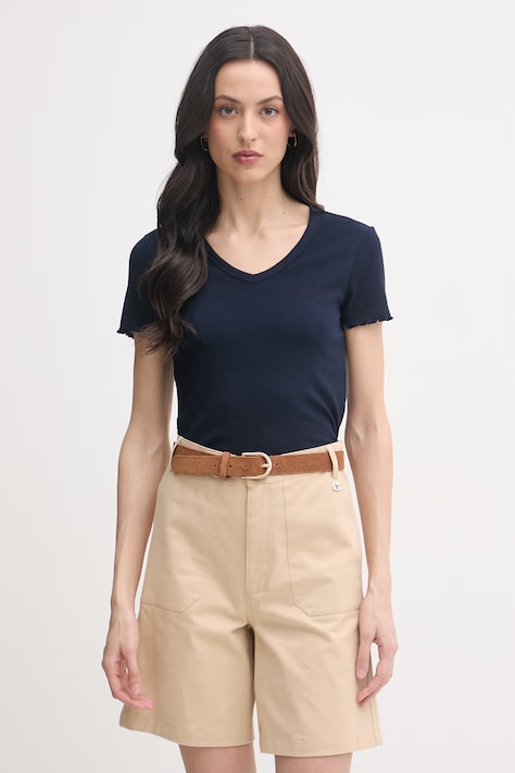 United Colors of Benetton тениска дамска от памук тъмносиня 3O4YD4028