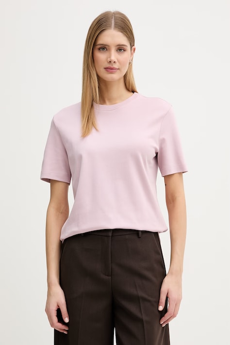 United Colors of Benetton t-shirt damski bawełniany różowy 3T5BD10CA