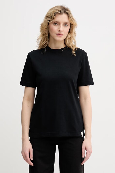 United Colors of Benetton t-shirt damski bawełniany czarny 3T5BD10CA