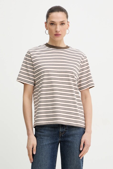 Marc O'Polo t-shirt bawełniany damski kolor różowy 5000008113