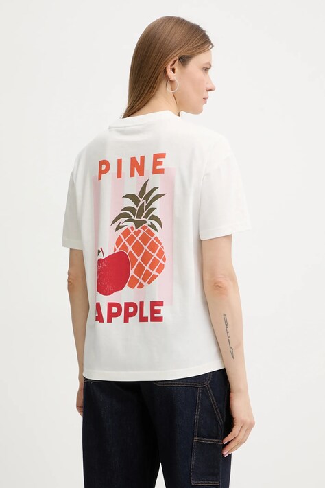 Marc O'Polo t-shirt bawełniany damski kolor beżowy 5000010955