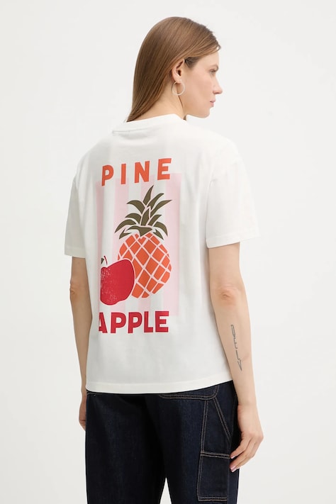 Marc O'Polo t-shirt bawełniany damski kolor beżowy 5000010955