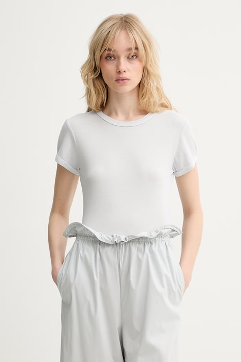 Marc O'Polo T-shirt damski bawełniany niebieski 5000013301