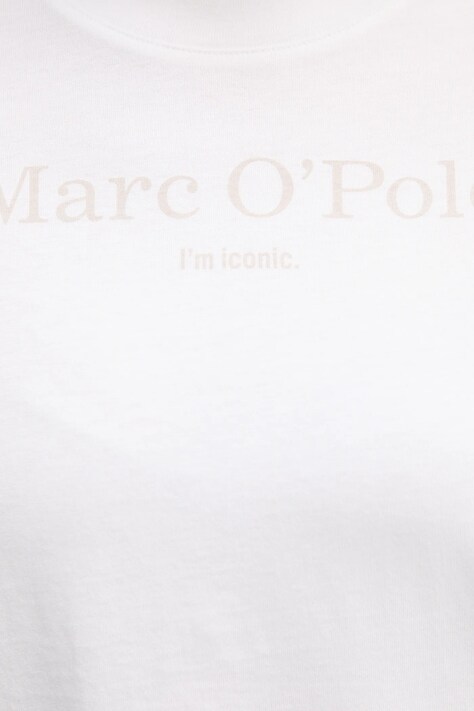 Бавовняна футболка Marc O'Polo — SS26-TSD12F, бежевий — фото 5