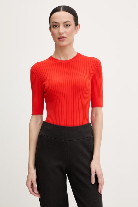 Fusalp t-shirt basic damski z wiskozą JADOU pomarańczowy H1112