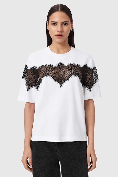 AllSaints t-shirt damski LISA biały W071JE