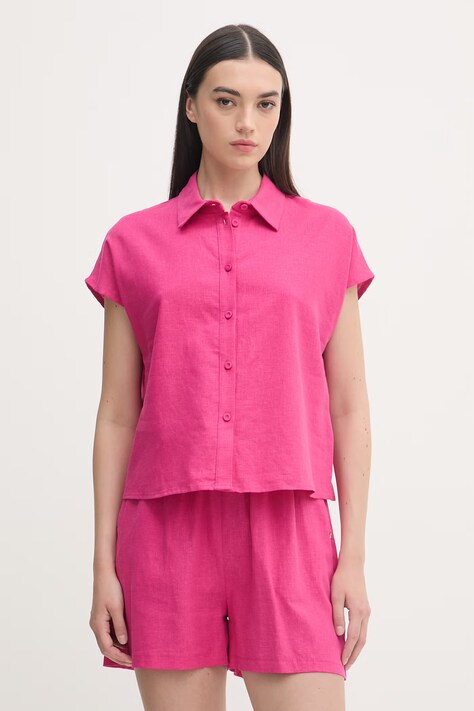 Gaudi koszula damska różowa gładka 611BD45024