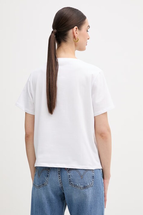 Gaudi t-shirt damski kolor biały 611BD64053