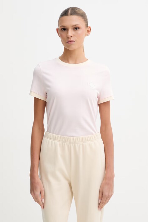 Guess T-shirt γυναικείο βαμβακερό GRETA ροζ V6GI05 K2966