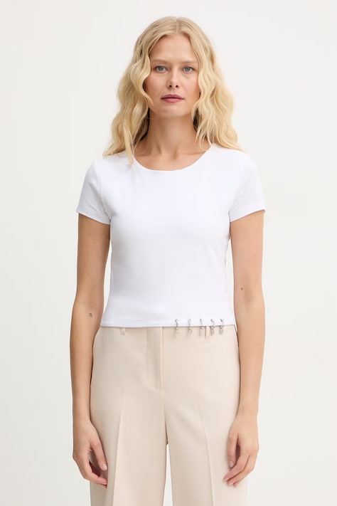 Guess t-shirt Γυναικείο βαμβακερό ELISABETTE λευκό W6GP11 K2933