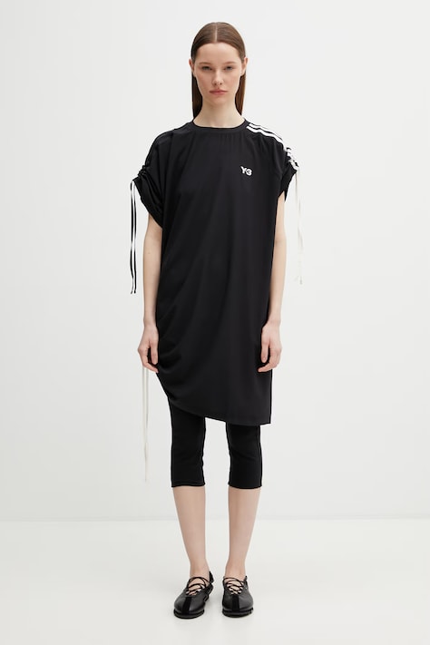 Y-3 W 3S TEE DRESS спортна рокля с изчистена шарка черна KD1481