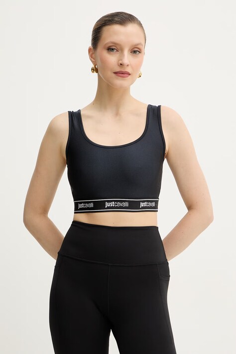 Just Cavalli top kolor czarny 80PAM204 J0108